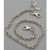 WC-1113 Chrome Wallet Chain with multiple links, 30 inches long