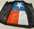 Men's Club Style Leather Vest with Texas Flag Lining