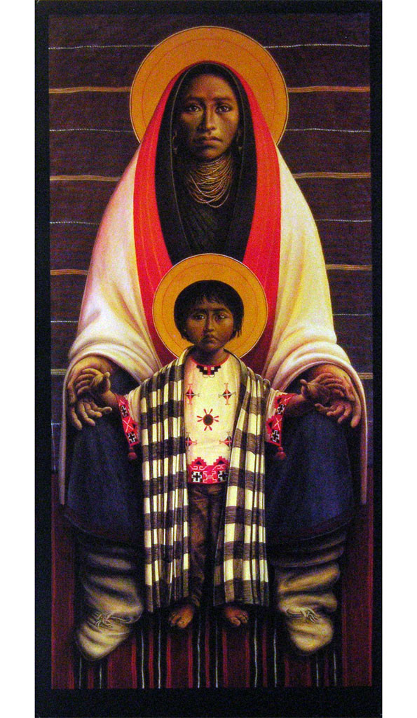 Hopi Virgin and Child II - Poster Print - Father Giuliani