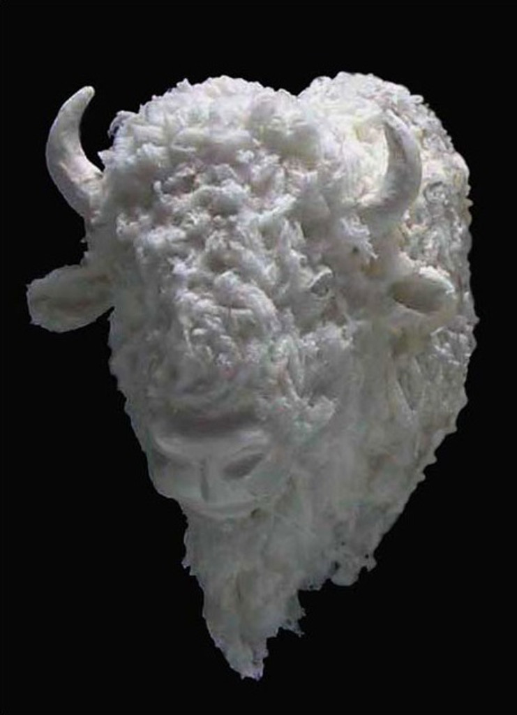 Buffalo Head | Patty Eckman | cast paper sculpture