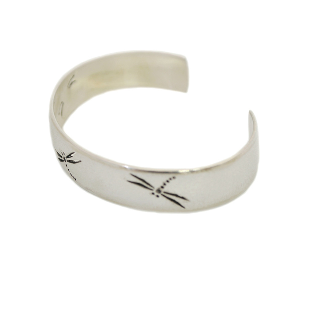 Native American Made Jewelry: "Dragonfly" Sterling Silver Bracelet