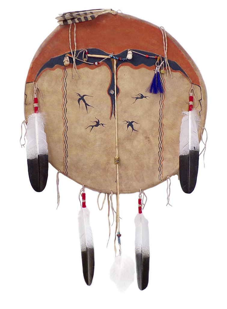 Native American Hand Painted Shield: ThunderBird - 2nd View 