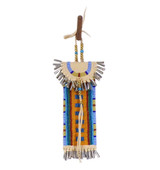 Native American Hand Beaded Wet Stone Bag (stone not included)