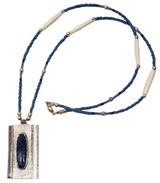 Native American Hand Made Denim Lapis Lazuli Pendant