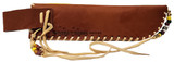 Native American Hand Beaded Knife Sheath: Wolf Native American Hand Beaded Knife Sheath: Wolf