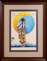 "Lakota Winyan," original ledger art by Oglala Lakota artist Joe Pulliam. 