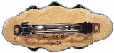 Native American Hand Beaded Hair Barrette: Tranquil Star