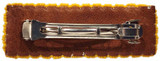 Native American Hand Beaded Hair Barrette: Golden Half Star