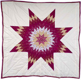 Native American Made Baby Size Star Quilt: Rustic Roses (49 x 50 inches) Native American Made Baby Size Star Quilt: Rustic Roses (49 x 50 inches)