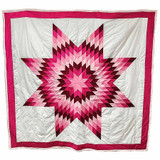 Native American Made Full Size Star Quilt: Full Bloom (74 x 78 inches)