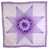 Native American Made Baby/Crib Size Star Quilt: Purple Parasol (45 x 4 inches)