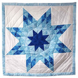 Native American Made Baby Size Star Quilt: Twinkle Dream (40 x 41 inches)