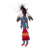 Native American Hand Beaded Doll: Blue Buffalo Spirit Warrior