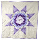 Native American Made Baby/Crib Size Star Quilt: Kimimila (Butterfly) - 47 x 47 inches
