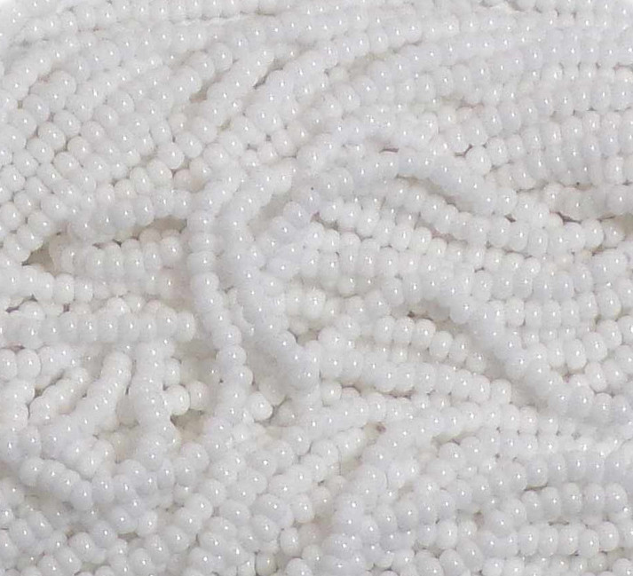 Czech Glass Beads 11 Seed Beads Opaque White Bead