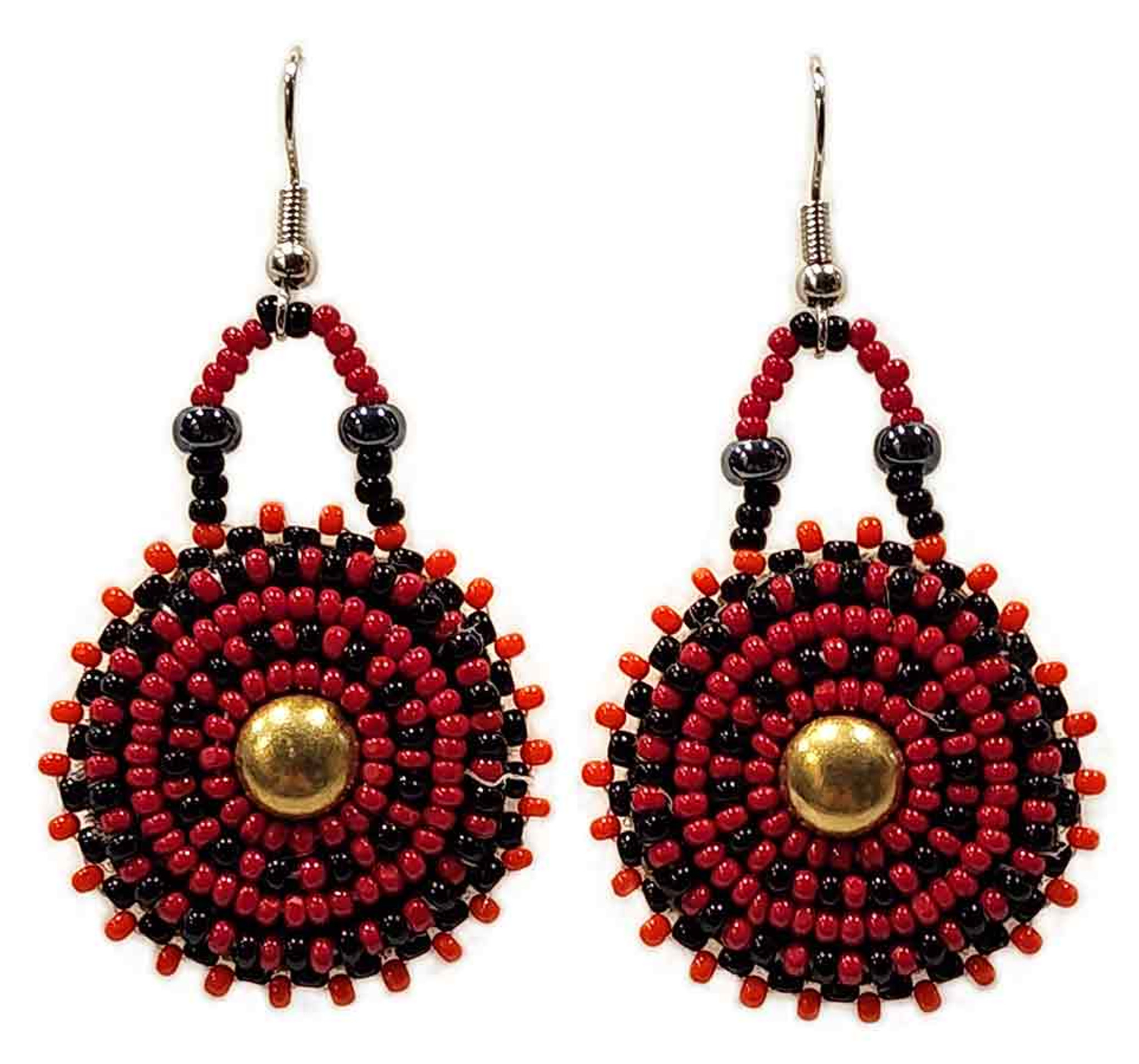 Frida Flecos Beaded Earrings – Guelaguetza Designs