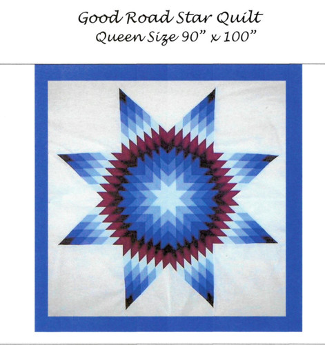 Good Road Star Quilt Pattern: Queen Size (90" x 100")