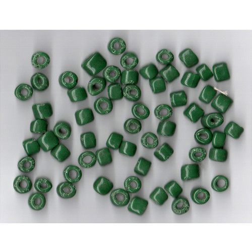 Venetian Glass Beads Forest Green 10 Translucent: Size 8mm (average) Crow Bead