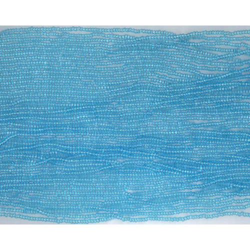 Czech Aqua Blue Transparent Glass Bead (243): 11/0