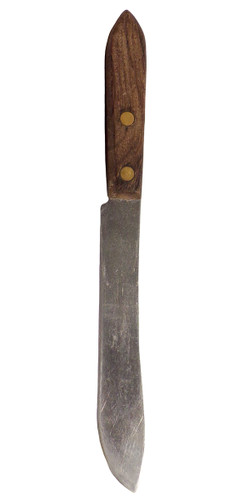 Native American Made Beaded Sheath w Knife: Hills w Blue Skies Design - Knife