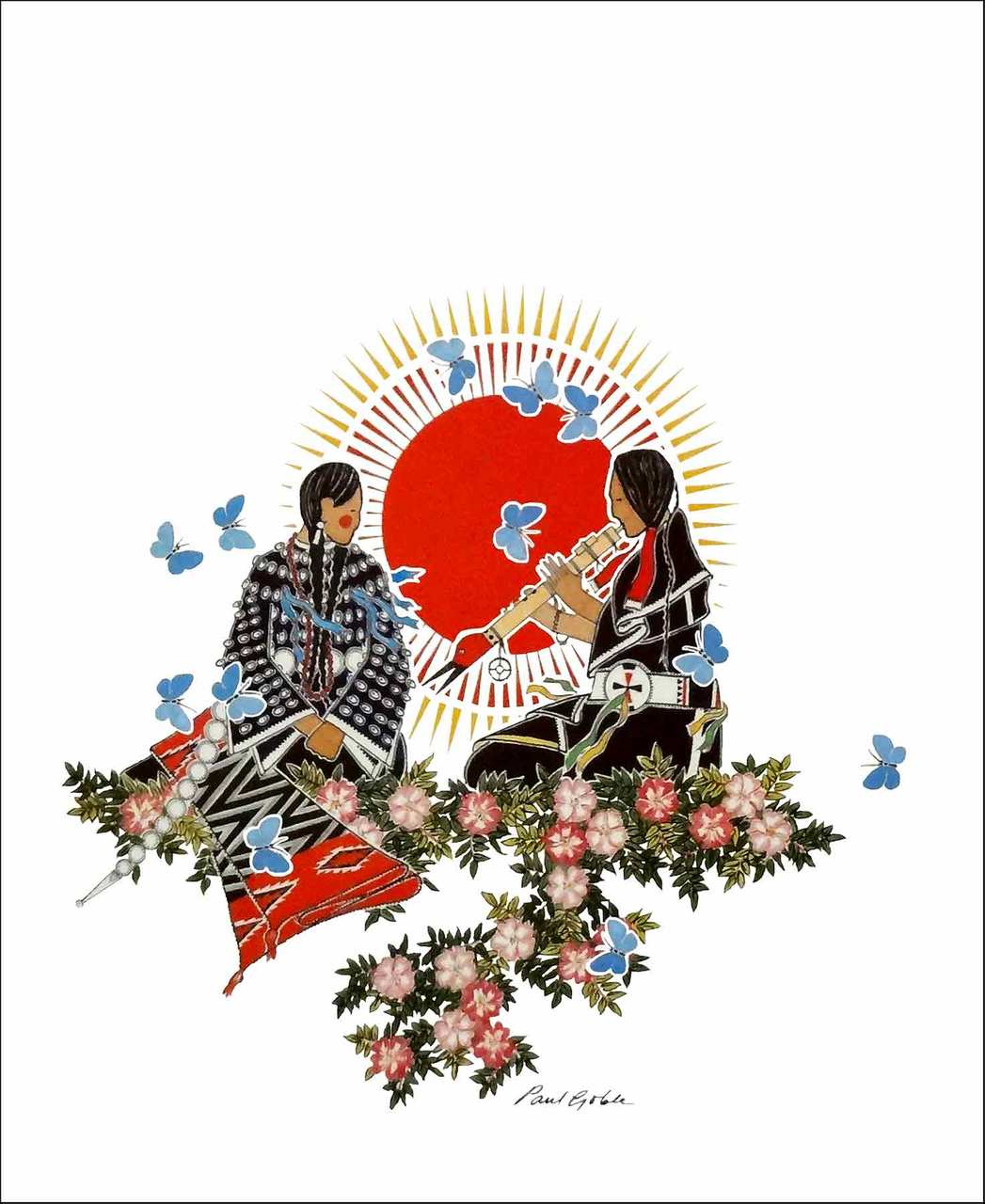 Native American Images | Paul Goble Print: Sharing Sun's Warmth |