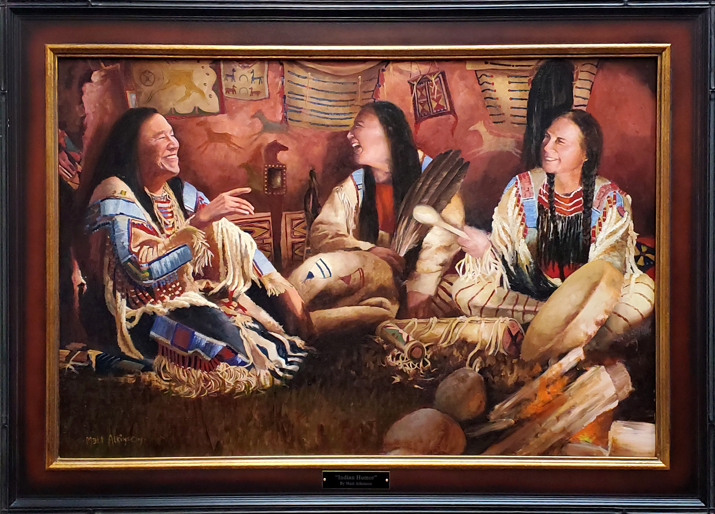 Original Oil Painting | Indian Humor Art | Prairie Edge