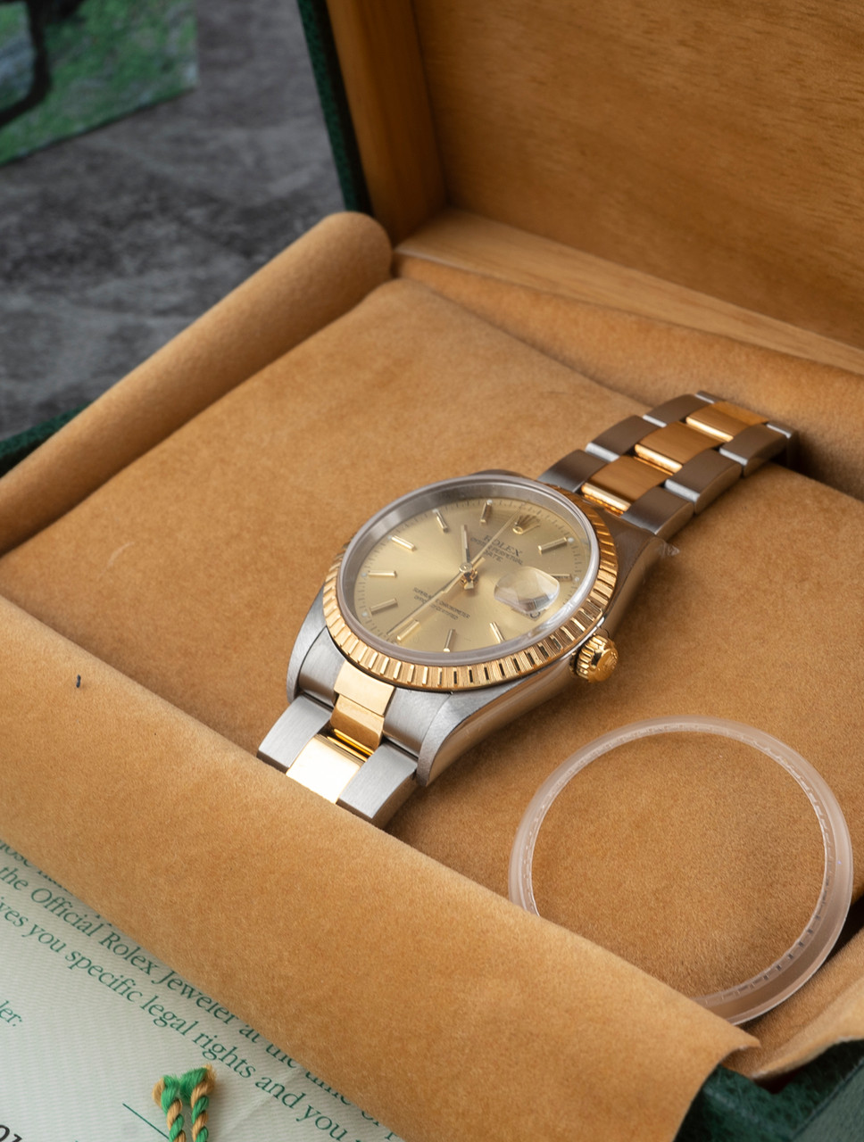 Rolex Oyster Perpetual Date 18k Gold 