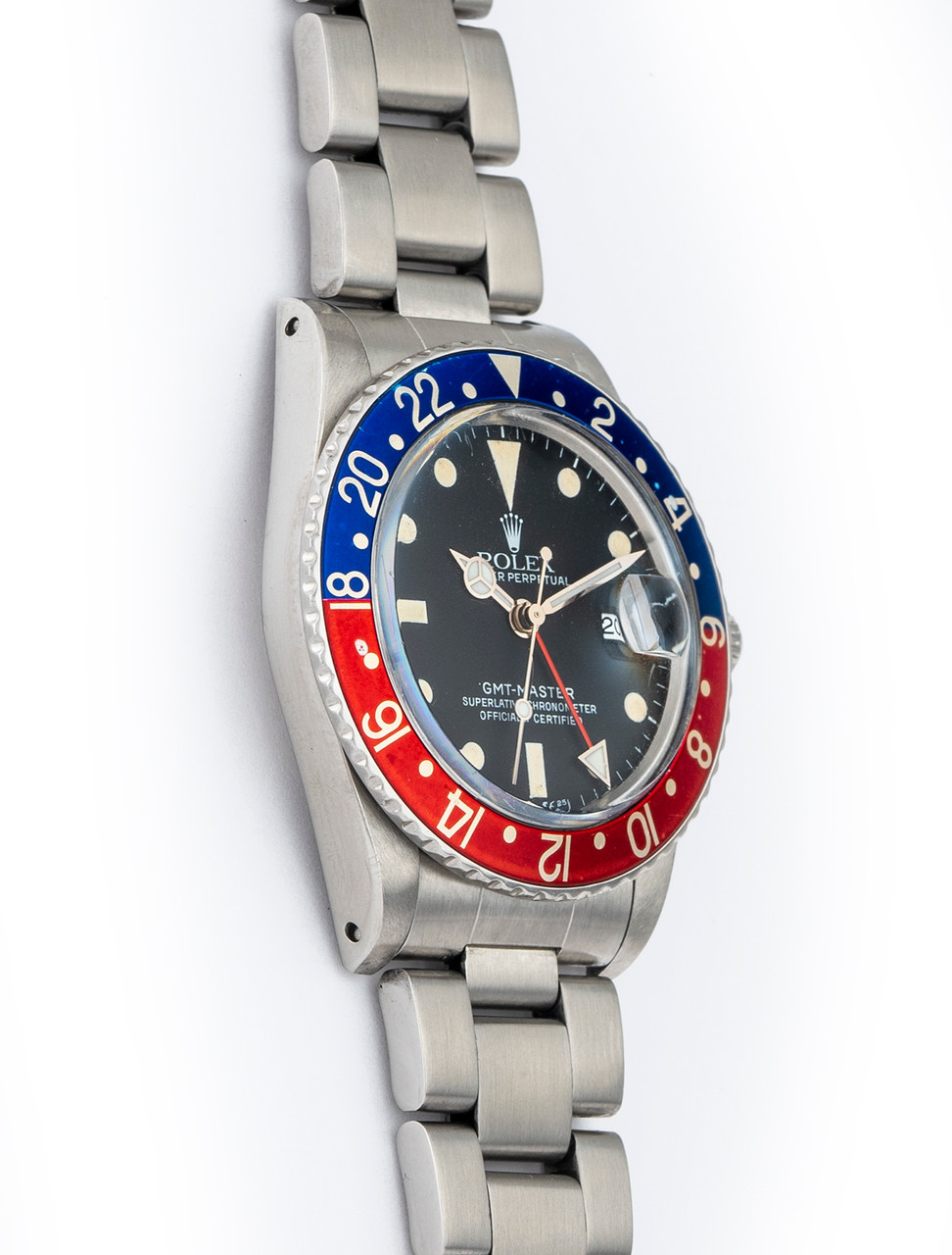 Rolex GMT-Master 16750 Stainless Steel 1984 Pepsi RSC Serviced 2017