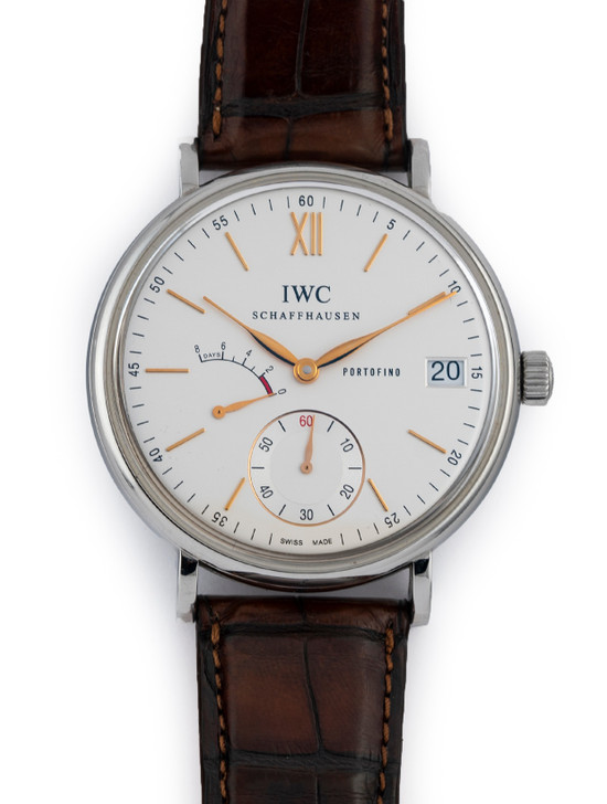 SecondTime IWC IWC Portofino Hand Wound Eight Days Stainless