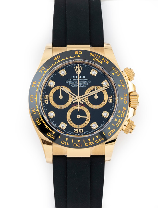 Rolex Daytona 40mm Yellow Gold Black 
