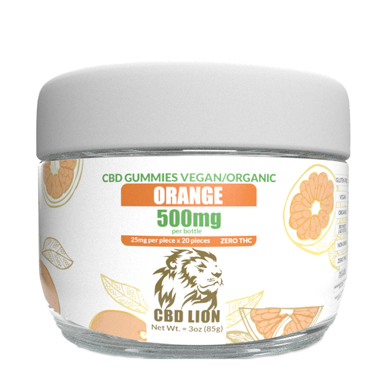 CBD Lion 500mg Organic CBD Gummies Pack of 20 | CBD To Store