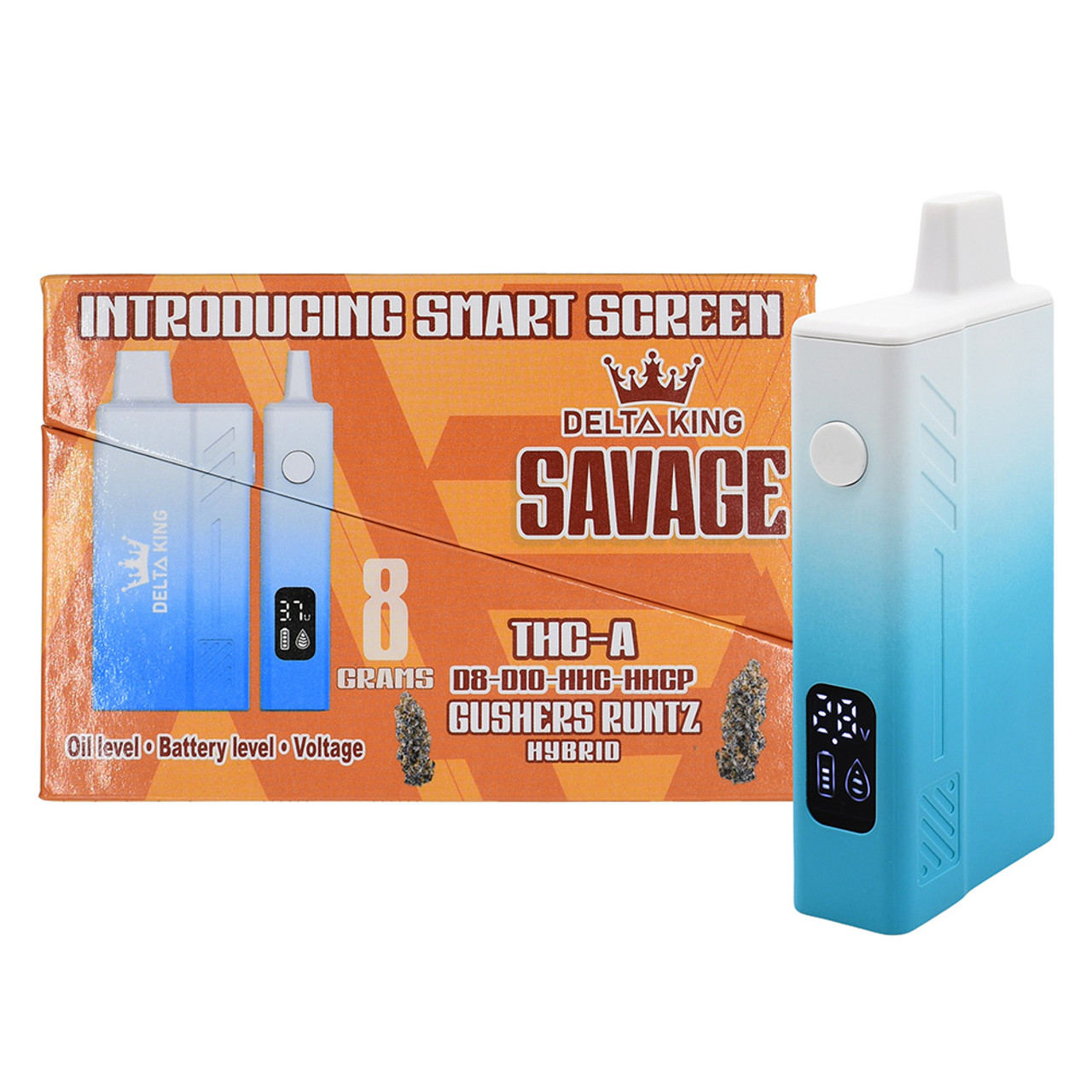 Delta King Savage Delta Smart Screen Disposable Vape Device 8G