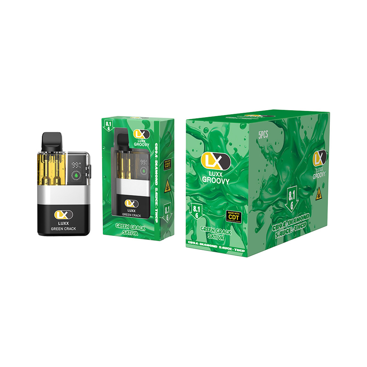 LUXX Groovy Delta CB9A + Diamond Sauce + THCP CDT Disposable