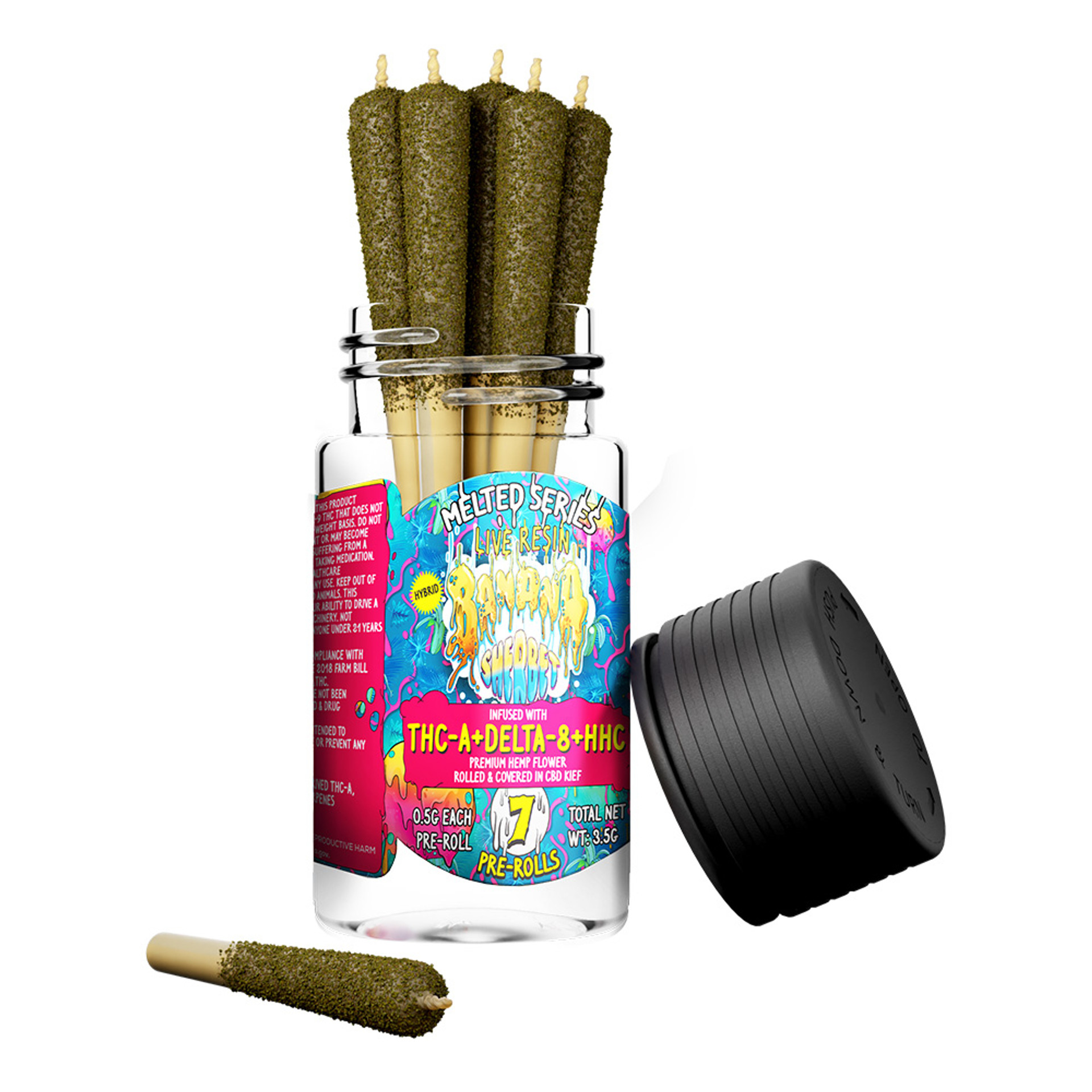 Looper Melted Series 3.5G Live Resin THCA + Delta8 + HHC PreRolls