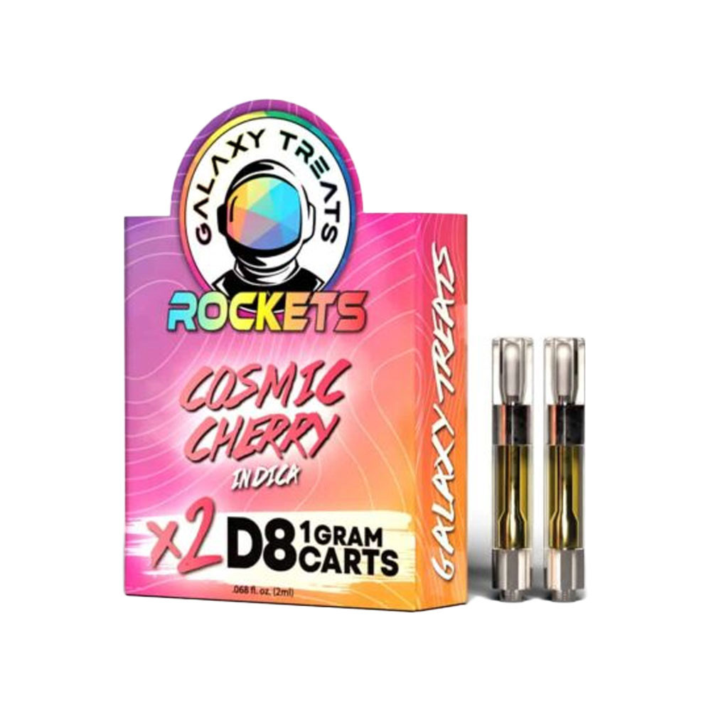 Galaxy Treats Rockets 2Pack Delta 8 Vape Carts 1G Display of 5 Packs