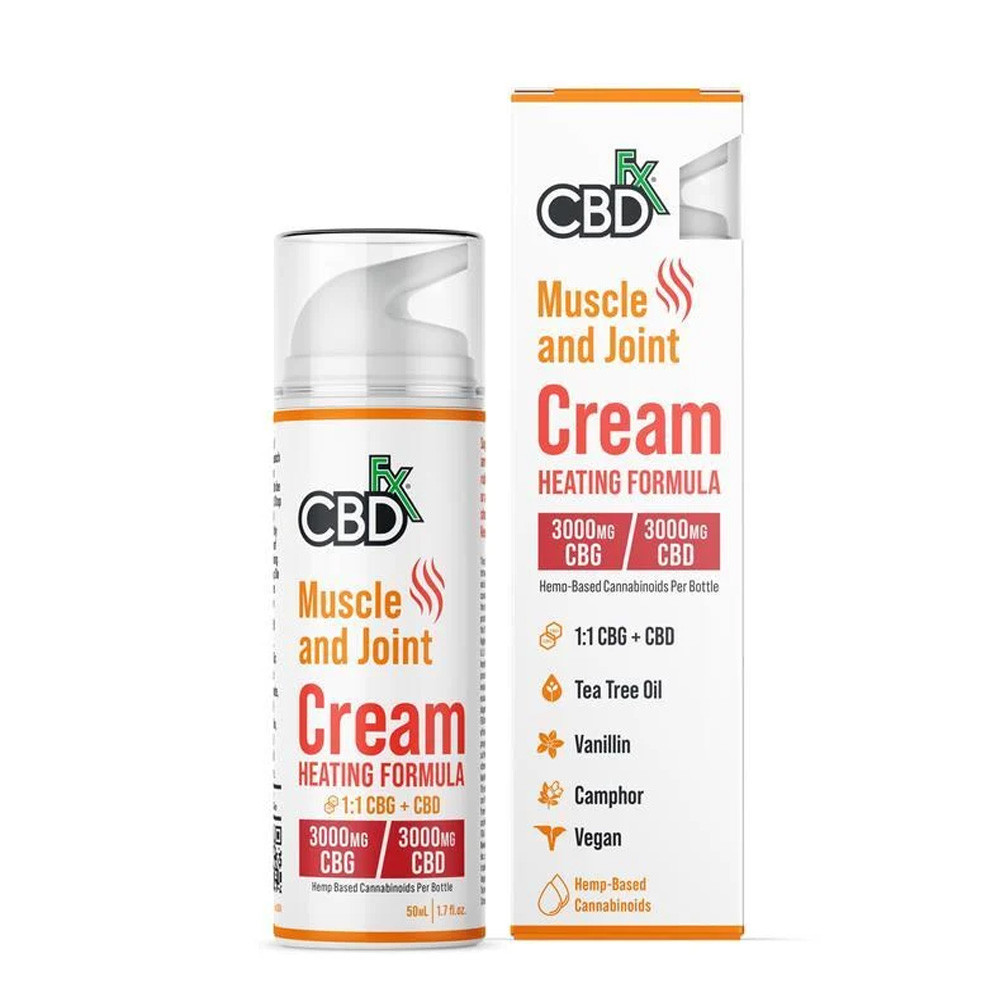 CBDfx 3000MG CBG + 3000 CBD Broad Spectrum Muscle and Joint Cream