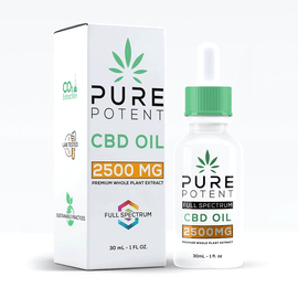 Pure Potent 2500MG Full Spectrum CBD Oil 30 ML - Natural Pure Potent 2500MG Full Spectrum CBD Oil 30 ML - Natural