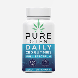 Pure Potent 750MG Full Spectrum CBD Daily Gummies - 30 Count - Assorted Flavors Pure Potent 750MG Full Spectrum CBD Daily Gummies - 30 Count - Assorted Flavors