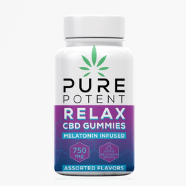 Pure Potent 750MG Full Spectrum CBD Relax Gummies - 30 Count - Assorted Colors Pure Potent 750MG Full Spectrum CBD Relax Gummies - 30 Count - Assorted Colors