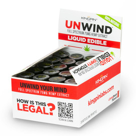 Kingpin Labs Unwind 1500MG Full Spectrum CBD Hemp Extract 5ML Box of 20 - Cinnabear Kingpin Labs Unwind 1500MG Full Spectrum CBD Hemp Extract 5ML Box of 20 - Cinnabear