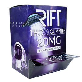 Rift 20MG THC-O Infused Gummies - Pack of 2 - Display of 25