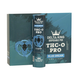 Delta King THC-O Pro Live Resin Disposable Pod Device 2.5 Grams - Display of 5 - Blue Dream (Sativa)