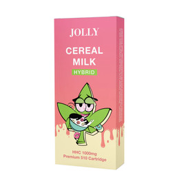Jolly Premium 1000MG HHC 510 Vape Cartridge - Display of 10 - Cereal Milk (Hybrid)