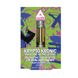 EXTRAX Live Resin Liquid Diamonds 2G THC-X + THC-B + THC-JD + PHC DELTA-8 THC + DELTA-10 THC Vape Cartridge 2ML - Display of 6 Krypto Kronic (Hybrid) EXTRAX Live Resin Liquid Diamonds 2G THC-X + THC-B + THC-JD + PHC DELTA-8 THC + DELTA-10 THC Vape Cartridge 2ML - Display of 6 Krypto Kronic (Hybrid)