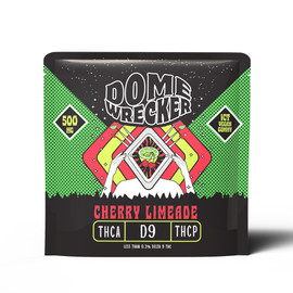 Dome Wrecker Powered By HiXotic Delta 9 + THCA + THCP Vegan Gummies 500MG - 1ct Pack - Display of 20 Packs - Cherry Limeade