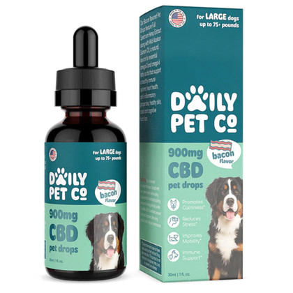 Daily Pet CO. Full Spectrum 900MG CBD Pet Drops 30ML - Bacon Flavor