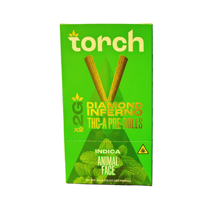 Torch Diamond Inferno THC-A Pre-Rolls 4G - Pack of 2 - Display of 10 Packs