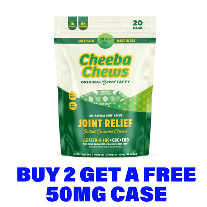 Cheeba Chews Delta-9 THC + CBC + CBD Natural Hemp Chews 420MG - Pack of 20 - Display of 10 Packs (MSRP $30.00 Each)