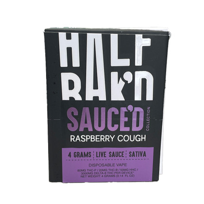 Half Bak'd Sauce'd Collection Live Sauce Delta-8 THC + THC-P + THC-B + HHC Disposable Device 4G - Display of 5