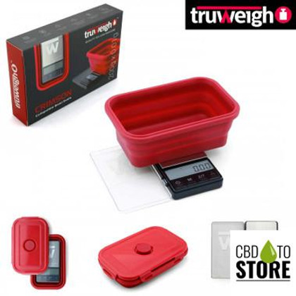 Truweigh CRIMSON Collapsible Bowl Scale 200g x 0.01g (MSRP $34.99)